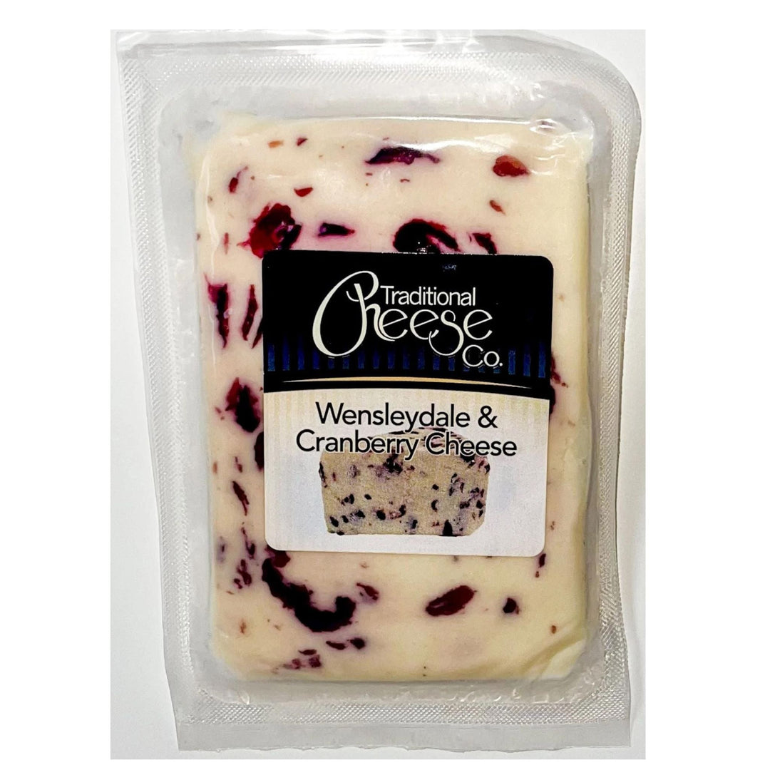 Wensleydale with Cranberries, Traditional Cheese Company 150g - Grape & Bean