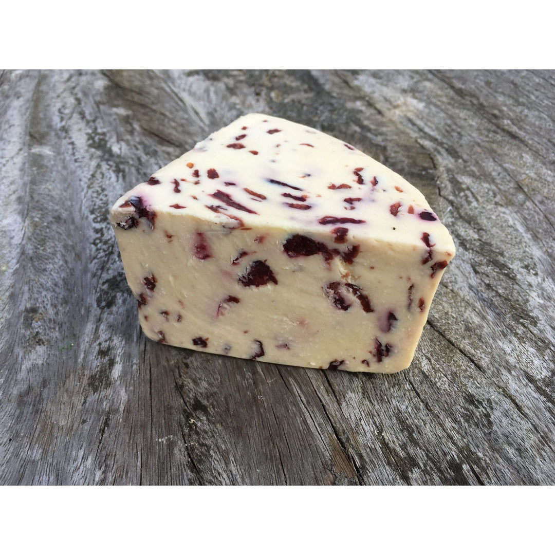 Wensleydale with Cranberries, Traditional Cheese Company 150g - Grape & Bean