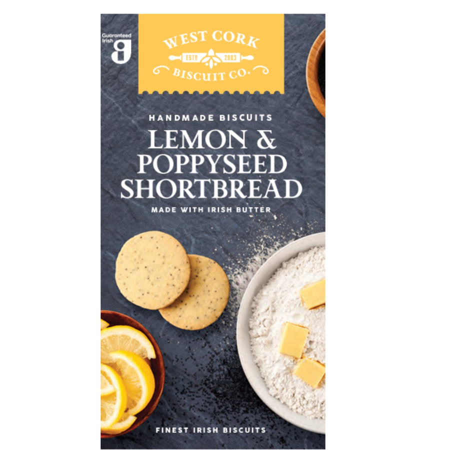 West Cork Lemon & Poppyseed Shortbread - Grape & Bean