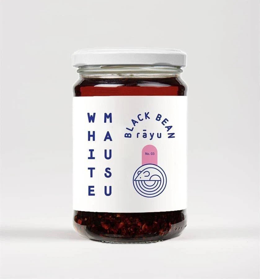White Mausu Black Bean Rayu 240g - Grape & Bean