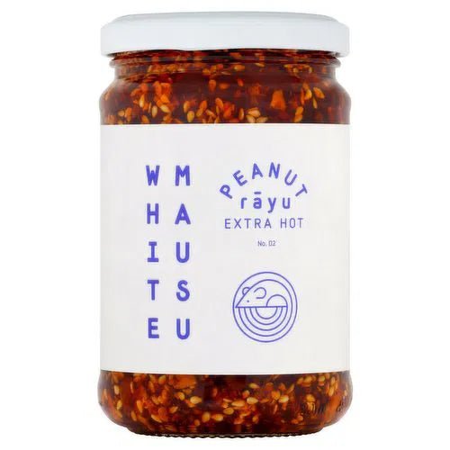 White Mausu Rayu Peanut Rayu Extra Hot 240g - Grape & Bean