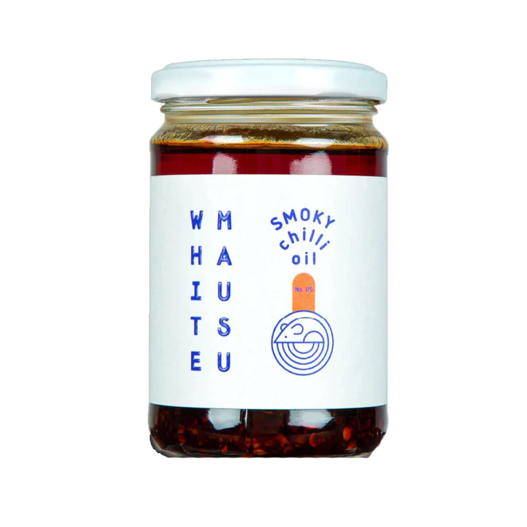 White Mausu Rayu Smoky Chilli Oil 240g - Grape &amp; Bean