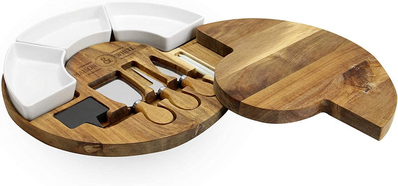 Maison & White Cheese Board with bowls and knife set