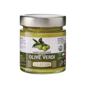 Alicos Green Olives Pate 190g - Grape & Bean
