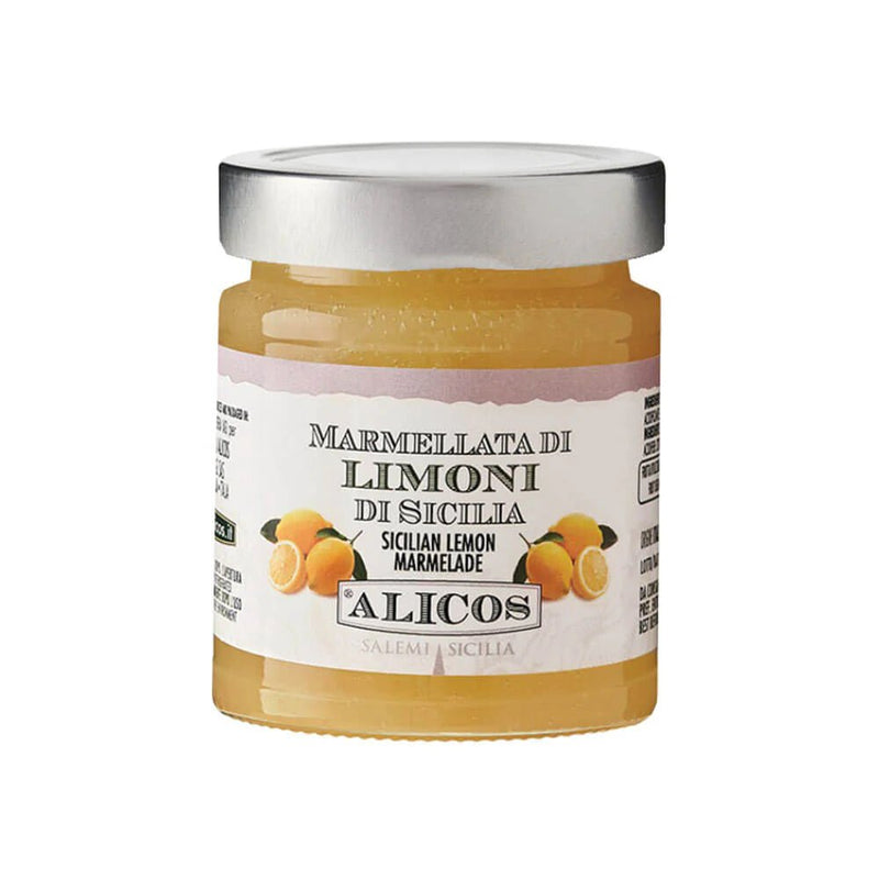 Alicos Sicilian Lemon Marmalade 220g - Grape & Bean
