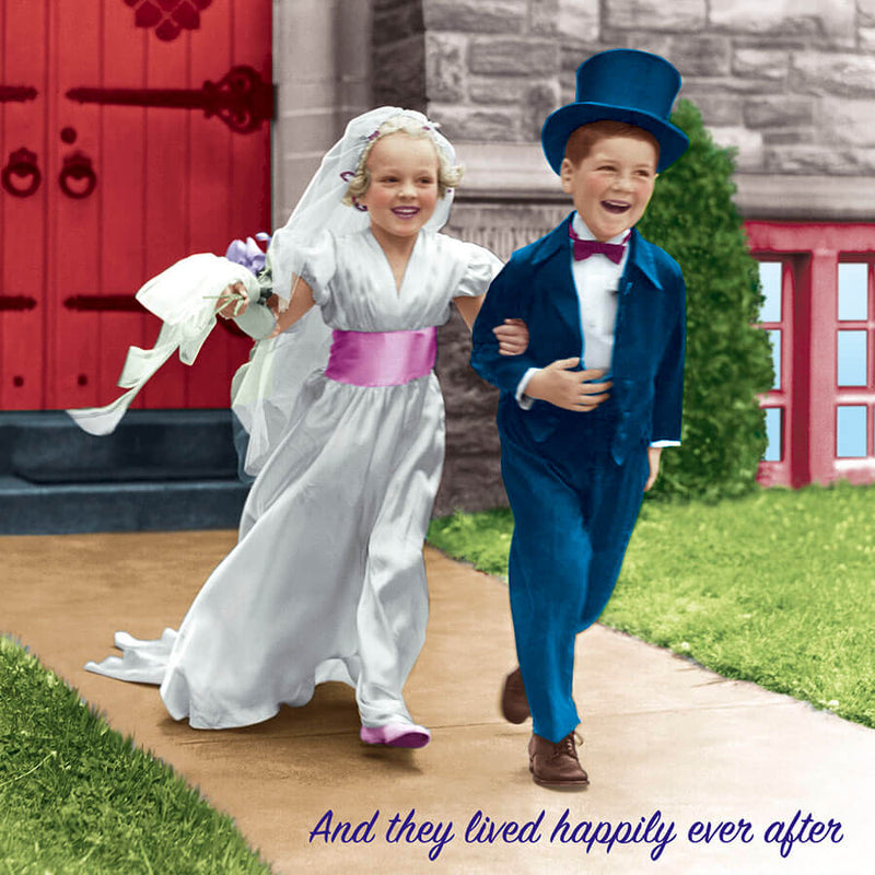 And they lived happily ever after - Wedding Day Card - Grape & Bean