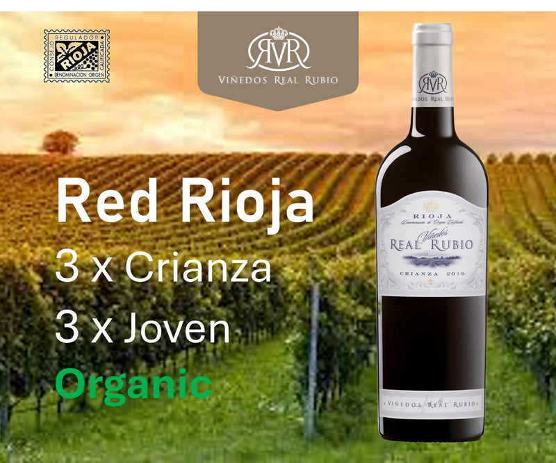 Award Winning Organic Rioja Case Deal - 6 bottles - Grape & Bean