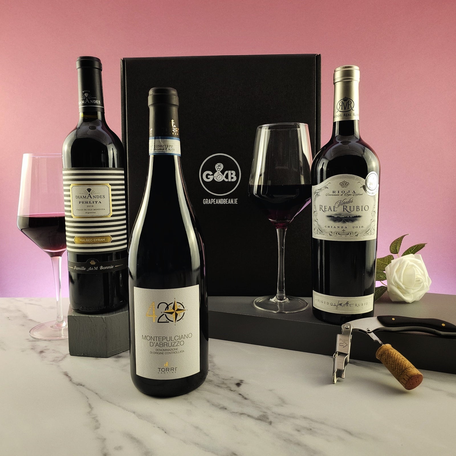 Best Sellers Red Wine Selection - 3 bottles - Grape & Bean