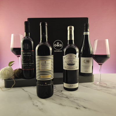 Best Sellers Red Wine Selection - 4 bottles - Grape & Bean
