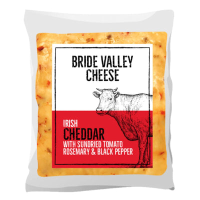Bride Valley Cheese Sundried Tomato & Black Pepper 120g - Grape & Bean