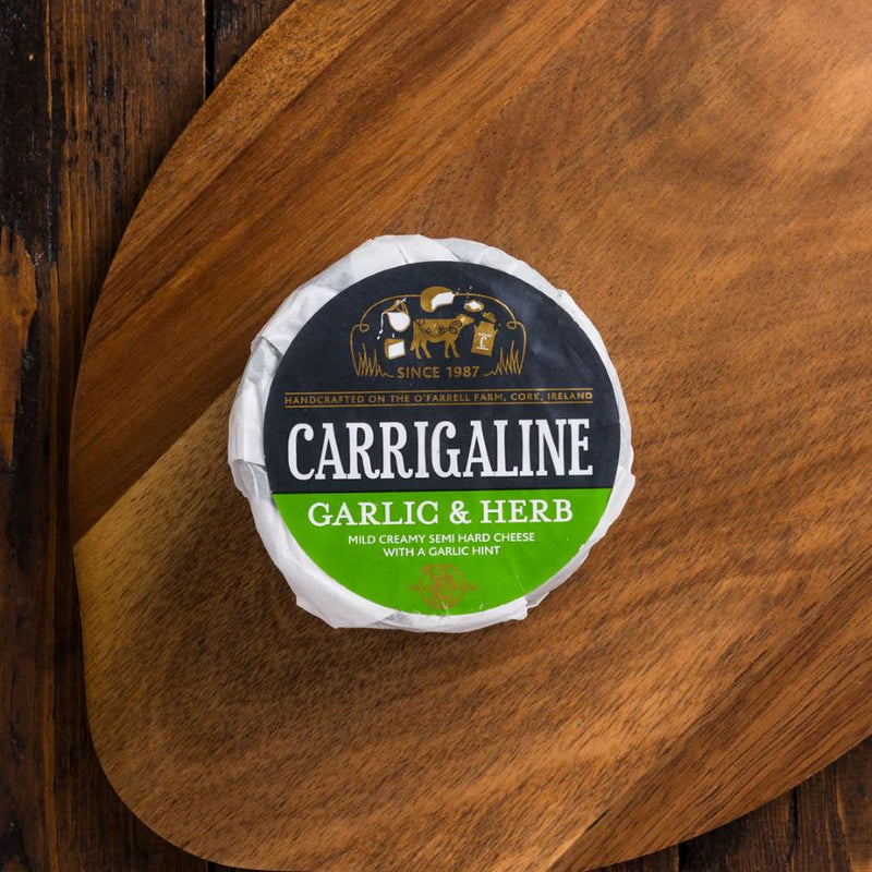 Carrigaline Farmhouse Handmade Garlic & Herb Cheese 150g - Grape & Bean