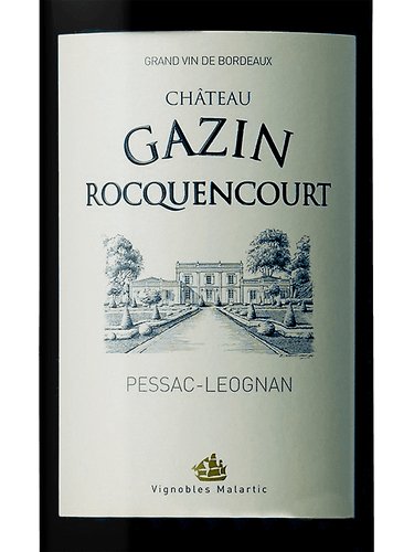 Chateau Gazin-Rocquencourt, Pessac-Leognan Bordeaux France - Grape & Bean