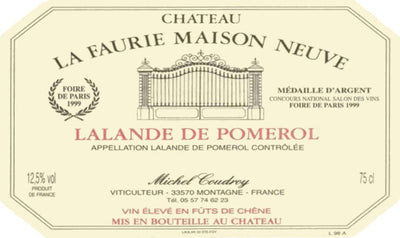 Chateau La Faurie Maison Neuve Lalande de Pomerol France - Grape & Bean