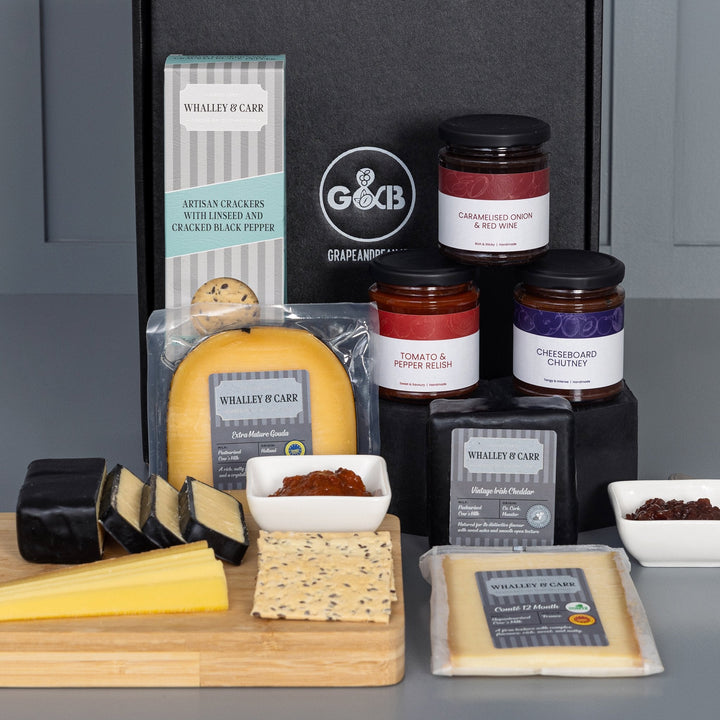 Cheese, Chutney & Crackers Hamper - Grape & Bean