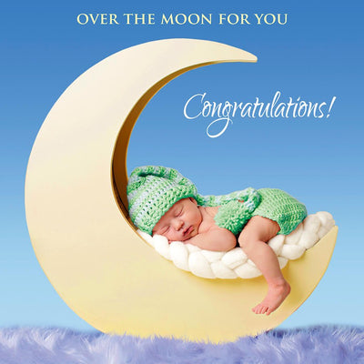 Congratulations! - Newborn Baby Card - Grape & Bean