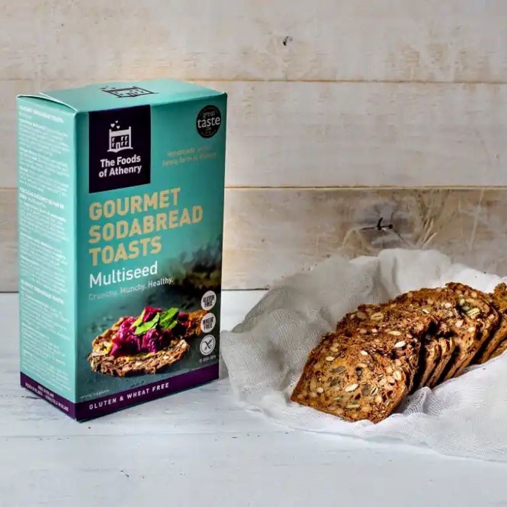 Foods of Athenry Gourmet Sodabread Toasts Multiseed 100g - Grape & Bean