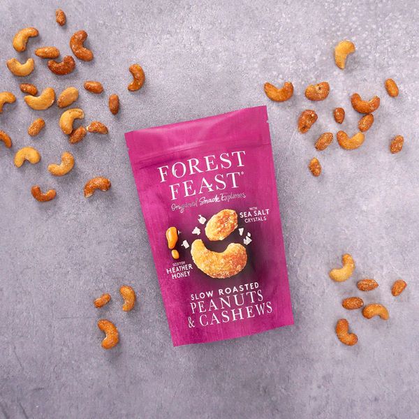 Forest Feast Heather Honey Cashews & Peanuts 40g - Grape & Bean