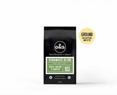 G&B Dunamaise Fresh Ground Coffee 227g (3/5 strength) - Grape & Bean