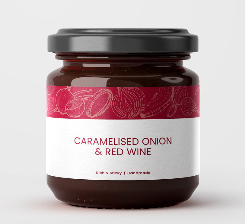 G&B Handmade Caramelised Onion & Red Wine 240g - Grape & Bean