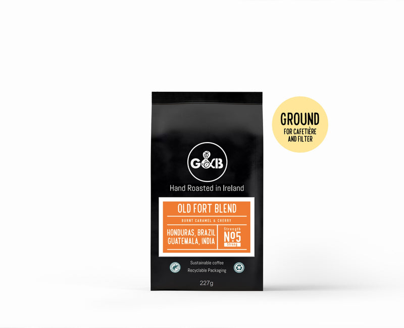 G&B Old Fort Fresh Ground Coffee 227g (5/5 strength) - Grape & Bean