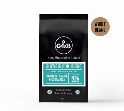G&B Slieve Bloom Coffee Beans 1kg (4/5 strength) - Grape & Bean