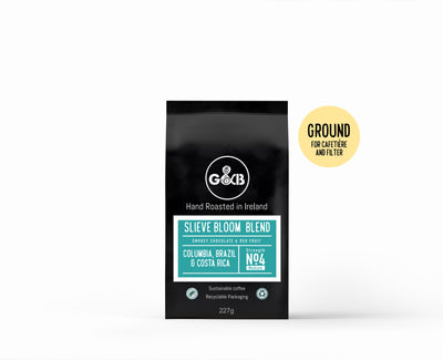G&B Slieve Bloom Fresh Ground Coffee 227g (4/5 strength) - Grape & Bean