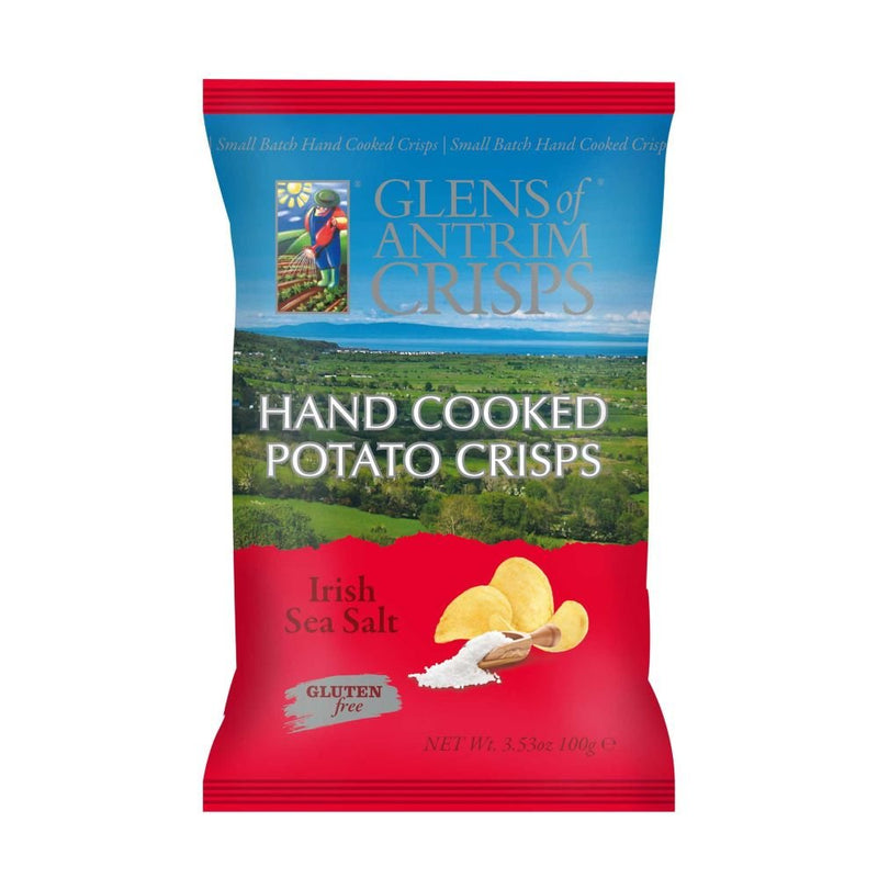 Glens of Antrim Gluten Free Irish Sea Salt Crisps 100g - Grape & Bean
