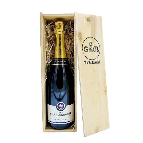 Guy Charlemagne Grand Cru Champange Gift Box - Grape & Bean