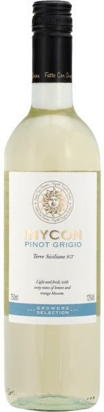 Inycon Growers Selection Pinot Grigio Sicily Italy - Grape & Bean