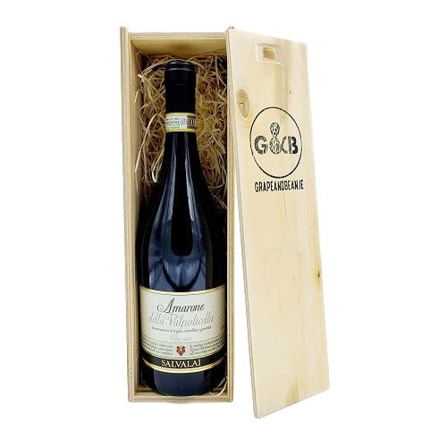 Italian Amarone Wooden Gift Box - Grape & Bean