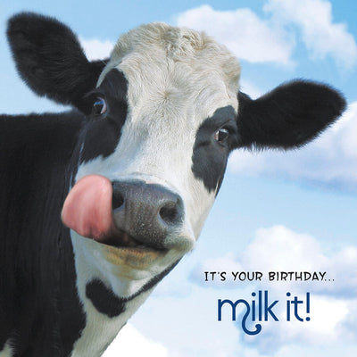 It's your Birthday, Milk it! - Birthday Card - Grape & Bean