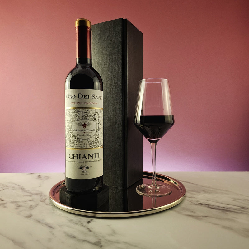 Oro Dei Sani Chianti DOCG Italian Red Wine Gift Pack - Grape & Bean