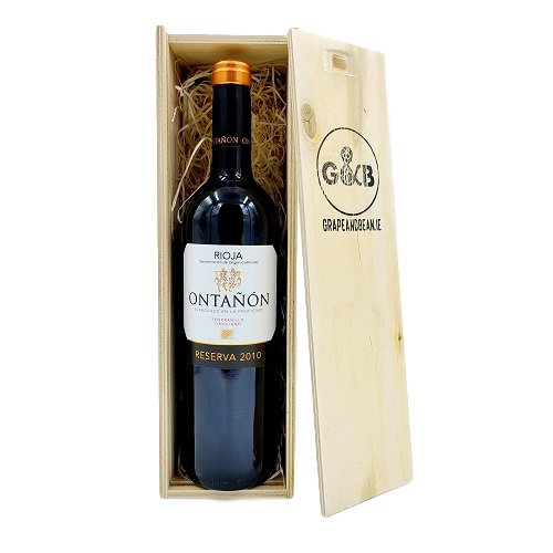 Rioja Reserva Wooden Gift Box - Grape & Bean