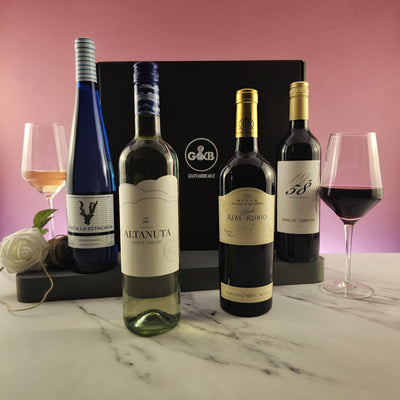 Super Value Red and White Wine Selection - 4 bottles - Grape & Bean