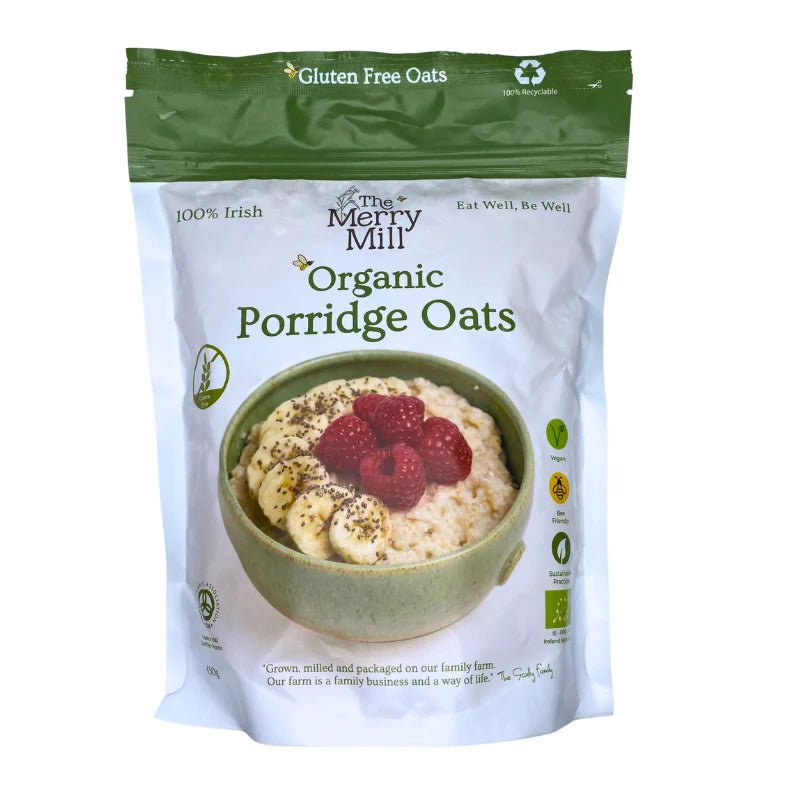 The Merry Mill Organic Porridge Oats 450g - Grape & Bean