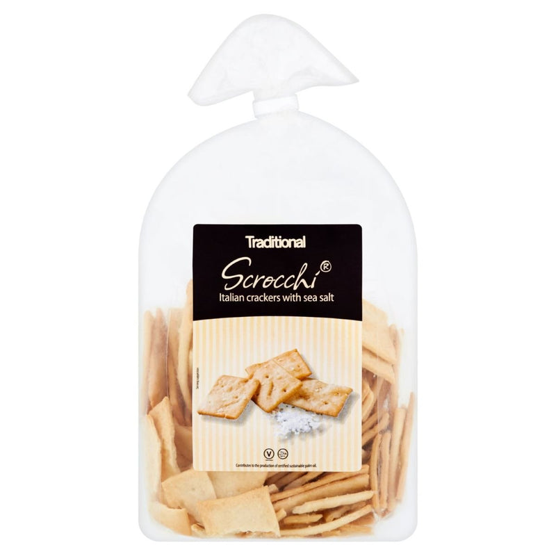 Traditional Cheese Company Scroochi Crackers Sea Salt 170g - Grape & Bean