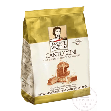 Vicenzi Traditional Italian Cantuccini Biscuits 225g - Grape & Bean