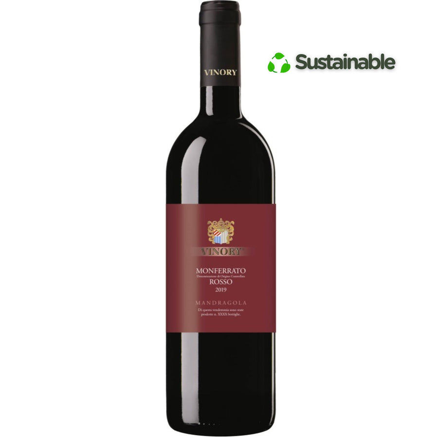 Vinory Monferrato Rosso Mandragola Piemonte Italy - Grape & Bean