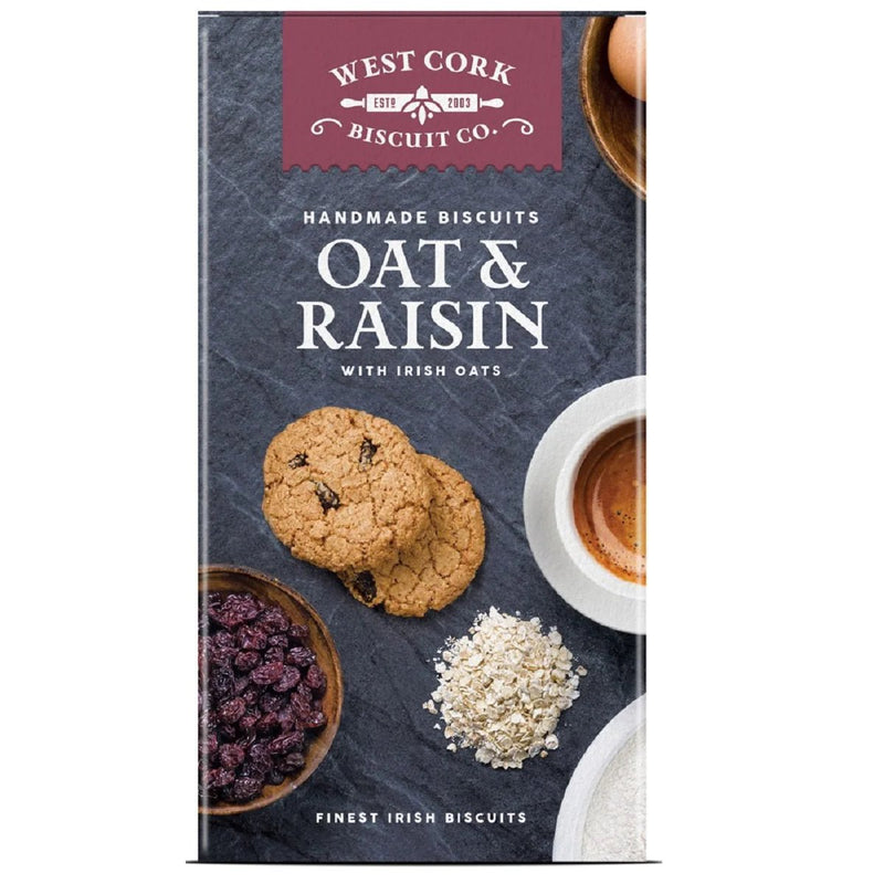 West Cork Oat & Raisin Cookies 160g - Grape & Bean